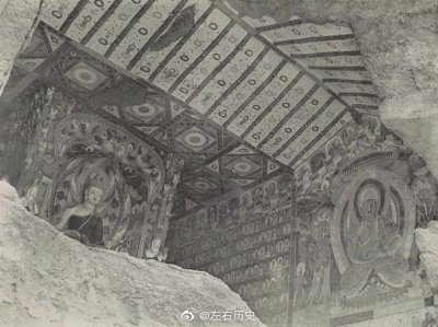​1908年当这组照片拍摄完毕后，敦煌莫高窟被毁于一旦