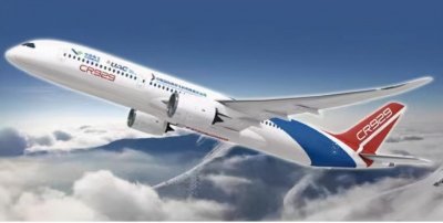 ​我国大飞机CR929横空出世，采用国产发动机，起飞重量250吨