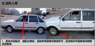 ​科目二左倒库技巧图解