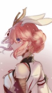 ​崩坏3八重樱唯美插画手机壁纸
