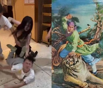 ​霸气！湖南网红“御姐”姜颜暴打港独，曝现场画面，本人发声回应