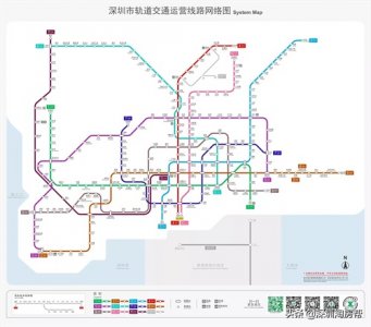 ​深圳地铁线路图（含已开通、在建和规划线路）