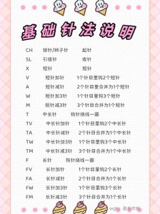 ​钩针基础针法说明