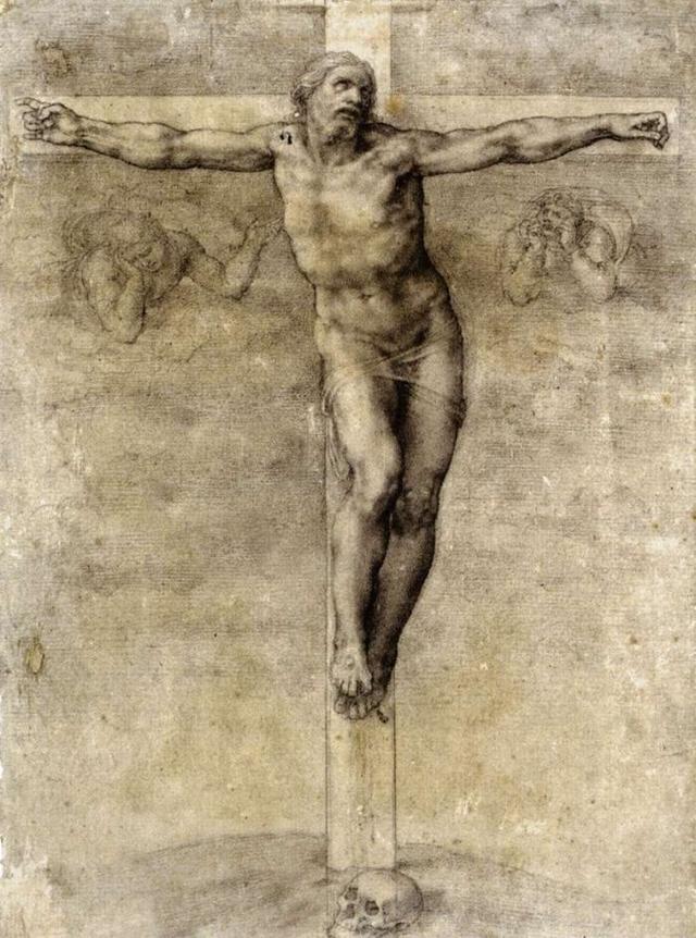 米开朗基罗素描作品（米开朗基罗的绘画）(61)