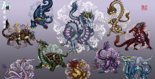 龙生9子的名字与图片大全,龙的九个儿子分别叫什么图1