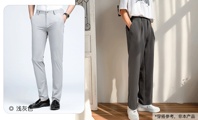 男生西装裤秋冬推荐（穿了会上瘾的男士冰丝西裤）(27)