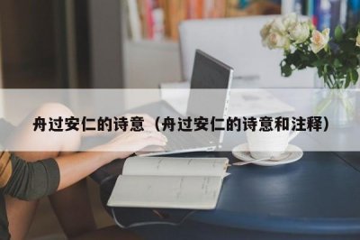​舟过安仁的诗意（舟过安仁的诗意和注释）