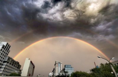 ​急雨过后，北京彩虹来啦