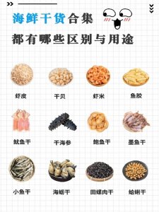 ​常见海鲜干货，都有哪些区别和用途？