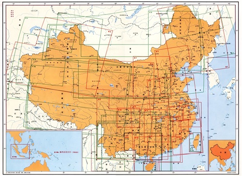 中国语言地图（一）—全国语言总分布
