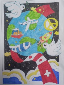 ​绘画《大爱星空》｜烟台中小学生“才艺秀”作品选登