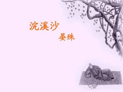 ​一日一诗词 ‖《浣溪沙·一向年光有限身》