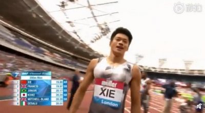 ​谢震业破200米亚洲纪录，以19秒88夺冠，为世锦赛增信心