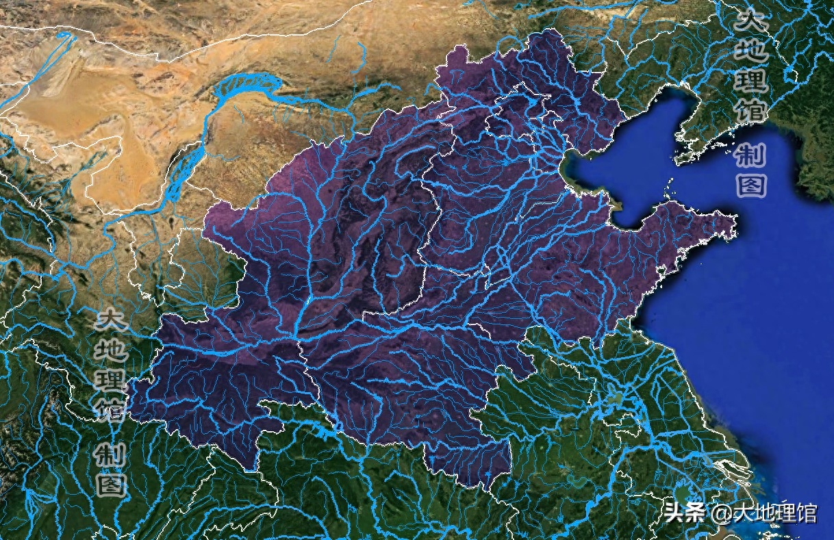高清地图，看中国34省主要河流水系