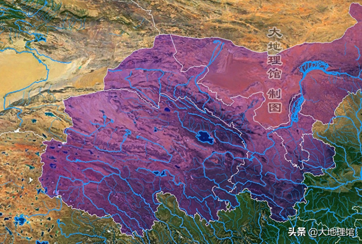高清地图，看中国34省主要河流水系