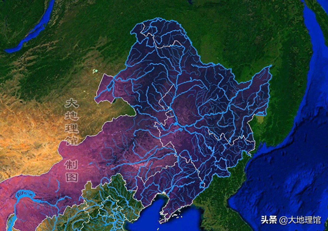 高清地图，看中国34省主要河流水系
