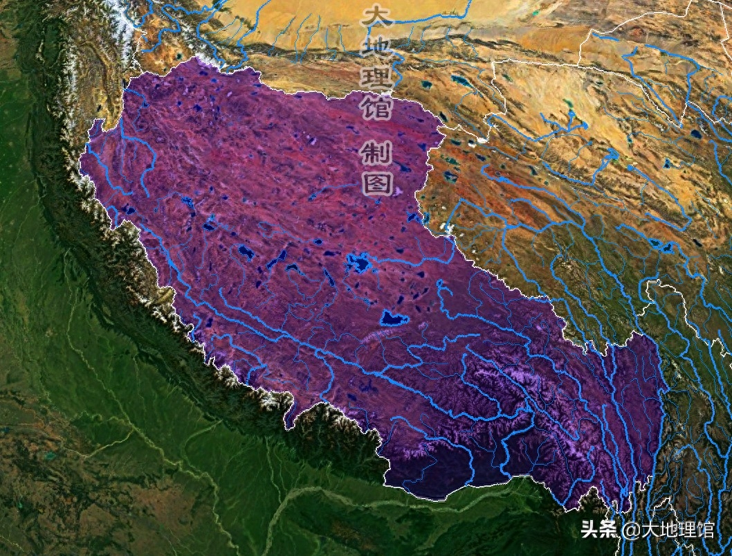 高清地图，看中国34省主要河流水系