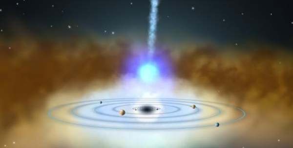黑洞吞噬太阳系的图片,如果太阳突然被虫洞吃掉了会怎么样图17