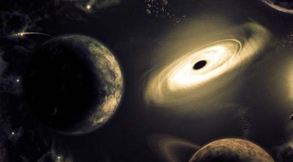 黑洞吞噬太阳系的图片,如果太阳突然被虫洞吃掉了会怎么样图12