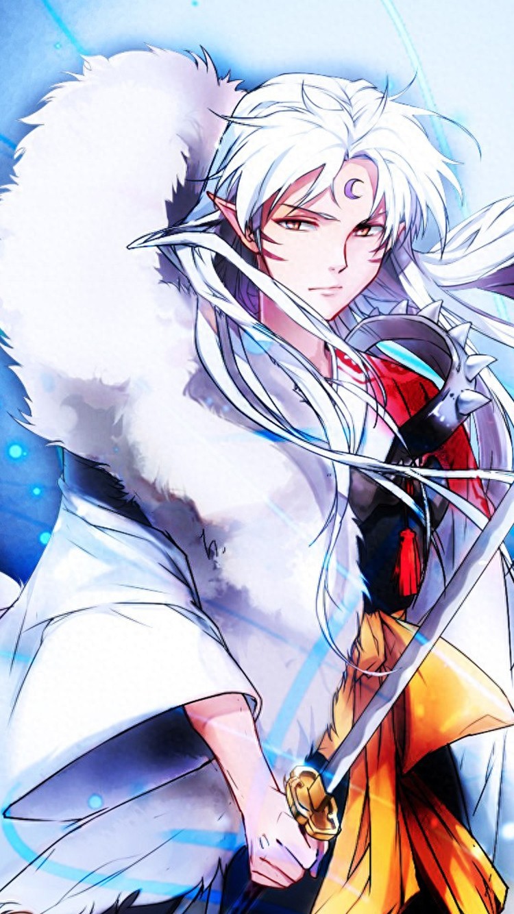 犬夜叉无水印手机壁纸，冷酷帅哥杀殿走一波