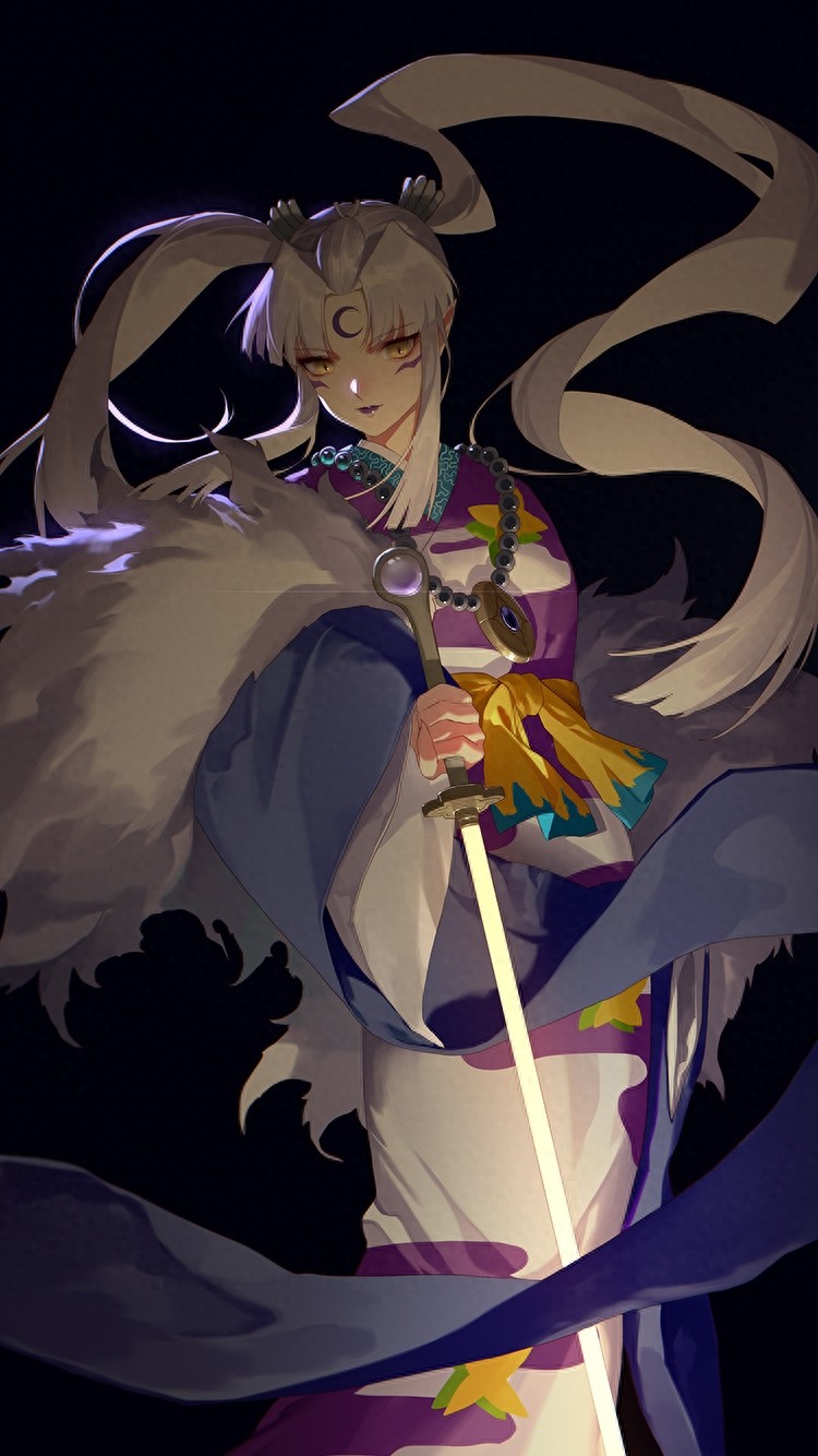 犬夜叉无水印手机壁纸，冷酷帅哥杀殿走一波