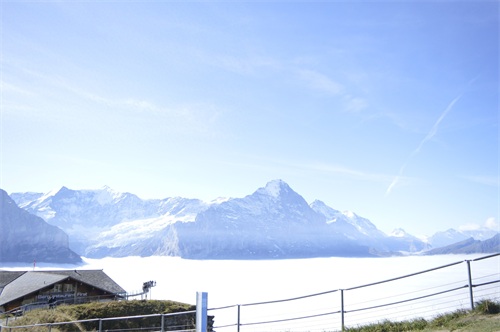 瑞士少女峰的印记