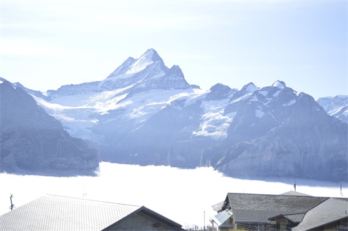 瑞士少女峰的印记