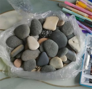​创意石头画