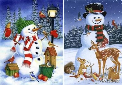​儿童画创意 | 四例冬季主题画，在室内带孩子玩转冬天
